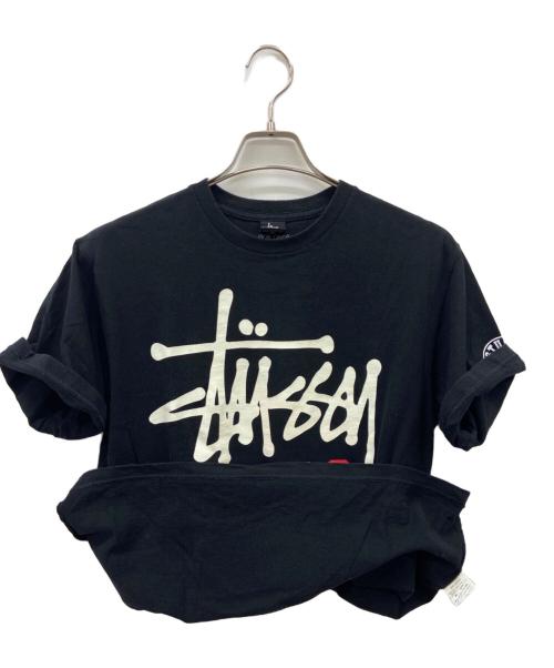 stussy（ステューシー）stussy (ステューシー) stussy　半袖カットソー ブラック サイズ:Mの古着・服飾アイテム