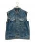 HARLEY-DAVIDSON（ハーレーダビッドソン）の古着「バックワッペンデニムベスト」｜インディゴ
