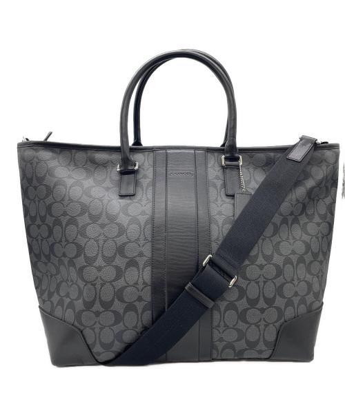 COACH（コーチ）COACH (コーチ) トートバッグ グレー×ブラックの古着・服飾アイテム