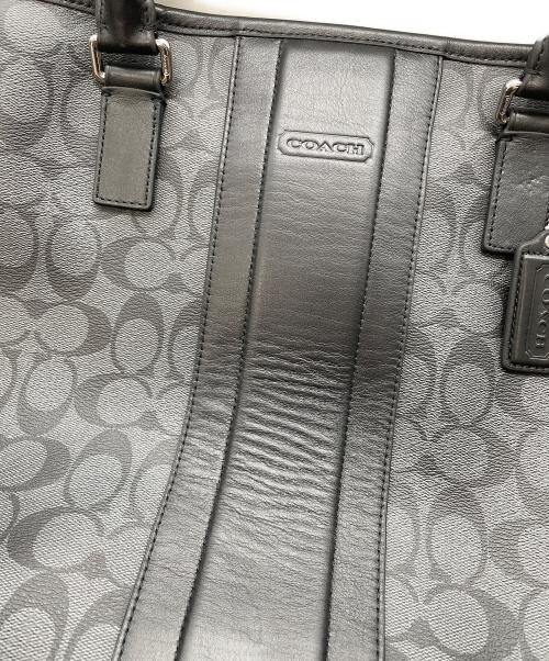 COACH（コーチ）COACH (コーチ) トートバッグ グレー×ブラックの古着・服飾アイテム