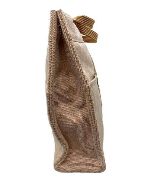 HERMES（エルメス）HERMES (エルメス) トートバッグ ベージュ×オレンジの古着・服飾アイテム