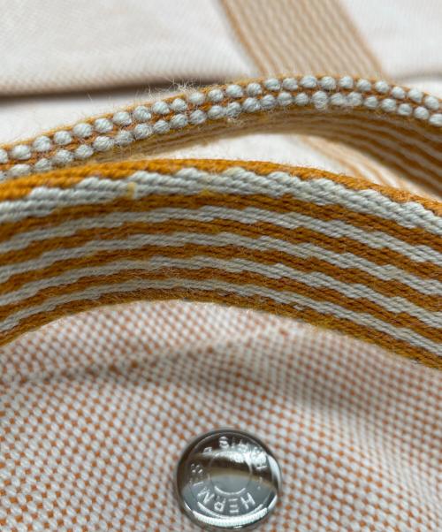 HERMES（エルメス）HERMES (エルメス) トートバッグ ベージュ×オレンジの古着・服飾アイテム