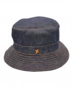 HERMESエルメス）の古着「デニムバケットハット」｜インディゴ