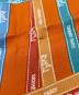 中古・古着 HERMES (エルメス) シルクスカーフ オレンジ×ブルー：12000円