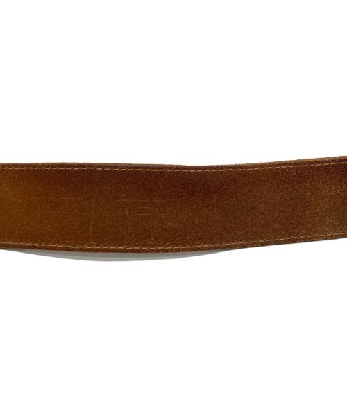 DSQUARED2（ディースクエアード）DSQUARED2 (ディースクエアード) レザーベルト ブラウン×レッドの古着・服飾アイテム