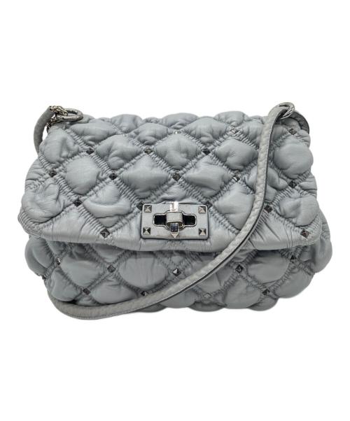 VALENTINO GARAVANI（ヴァレンティノ・ガラヴァーニ）VALENTINO GARAVANI (ヴァレンティノ・ガラヴァーニ) ショルダーバッグ グレーの古着・服飾アイテム