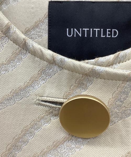 UNTITLED（アンタイトル）UNTITLED (アンタイトル) シングルコート ベージュ サイズ:Mの古着・服飾アイテム