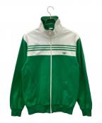 adidasアディダス）の古着「adidas　トラックジャケット　70～80ｓ」｜ホワイト×グリーン