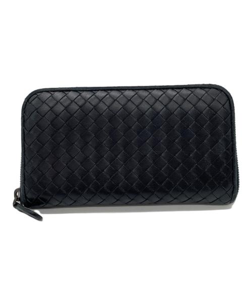 BOTTEGA VENETA（ボッテガベネタ）BOTTEGA VENETA (ボッテガベネタ) 長財布 ネイビーの古着・服飾アイテム