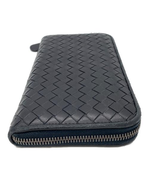 BOTTEGA VENETA（ボッテガベネタ）BOTTEGA VENETA (ボッテガベネタ) 長財布 ネイビーの古着・服飾アイテム