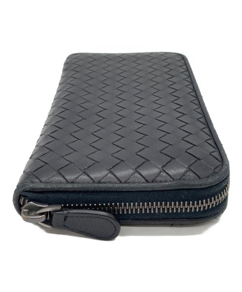 BOTTEGA VENETA（ボッテガベネタ）BOTTEGA VENETA (ボッテガベネタ) 長財布 ネイビーの古着・服飾アイテム
