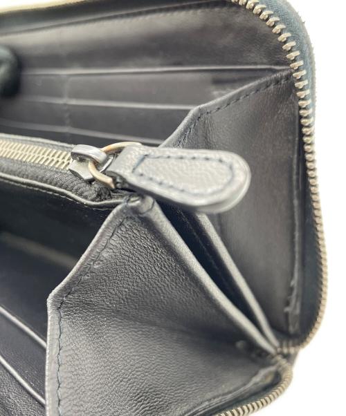 BOTTEGA VENETA（ボッテガベネタ）BOTTEGA VENETA (ボッテガベネタ) 長財布 ネイビーの古着・服飾アイテム