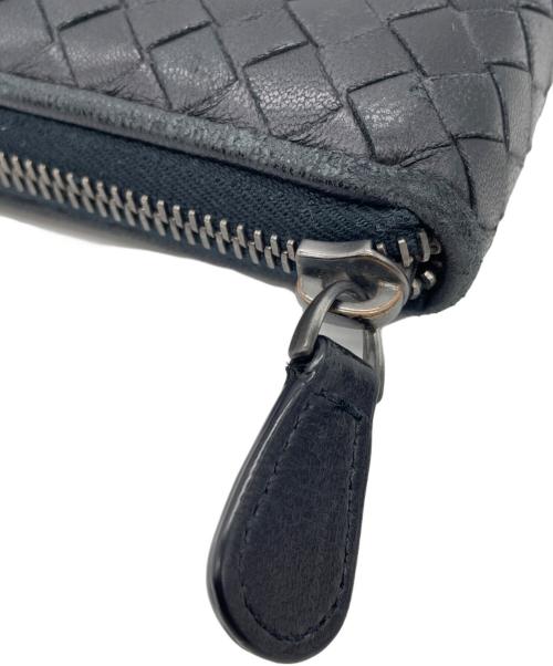 BOTTEGA VENETA（ボッテガベネタ）BOTTEGA VENETA (ボッテガベネタ) 長財布 ネイビーの古着・服飾アイテム