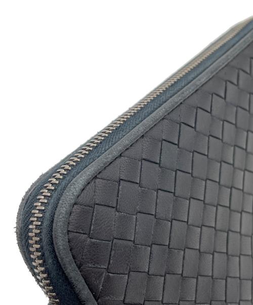 BOTTEGA VENETA（ボッテガベネタ）BOTTEGA VENETA (ボッテガベネタ) 長財布 ネイビーの古着・服飾アイテム