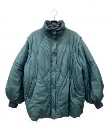 Ameri（アメリ）の古着「2WAY WAVE STITCH PADDED JACKET」｜グリーン
