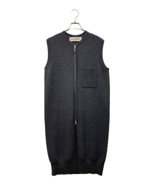 THE SHINZONE（ザ シンゾーン）THE SHINZONE (ザ シンゾーン) THE SHINZONE　ロングニットジレ グレー サイズ:FOの古着・服飾アイテム