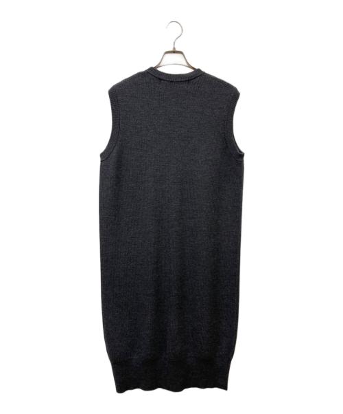 THE SHINZONE（ザ シンゾーン）THE SHINZONE (ザ シンゾーン) THE SHINZONE　ロングニットジレ グレー サイズ:FOの古着・服飾アイテム