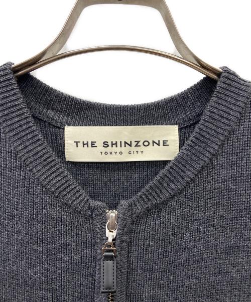 THE SHINZONE（ザ シンゾーン）THE SHINZONE (ザ シンゾーン) THE SHINZONE　ロングニットジレ グレー サイズ:FOの古着・服飾アイテム