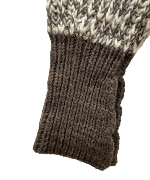 3.1 phillip lim（スリーワンフィリップリム）3.1 phillip lim (スリーワンフィリップリム) 厚手ニット ホワイト×ブラウン サイズ:Sの古着・服飾アイテム