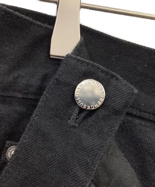 JOHN LAWRENCE SULLIVAN（ジョン ローレンス サリバン）JOHN LAWRENCE SULLIVAN (ジョン ローレンス サリバン) JOHN LAWRENCE SULLIVAN　WOMENS RIGID DENIM WIDE PANTS  SKU: JLSW-01-S ブラック サイズ:Sの古着・服飾アイテム