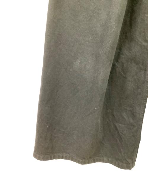 JOHN LAWRENCE SULLIVAN（ジョン ローレンス サリバン）JOHN LAWRENCE SULLIVAN (ジョン ローレンス サリバン) JOHN LAWRENCE SULLIVAN　WOMENS RIGID DENIM WIDE PANTS  SKU: JLSW-01-S ブラック サイズ:Sの古着・服飾アイテム