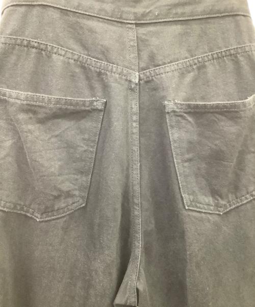 JOHN LAWRENCE SULLIVAN（ジョン ローレンス サリバン）JOHN LAWRENCE SULLIVAN (ジョン ローレンス サリバン) JOHN LAWRENCE SULLIVAN　WOMENS RIGID DENIM WIDE PANTS  SKU: JLSW-01-S ブラック サイズ:Sの古着・服飾アイテム