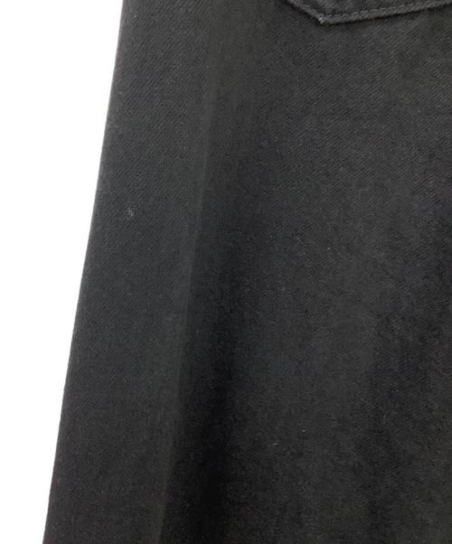 JOHN LAWRENCE SULLIVAN（ジョン ローレンス サリバン）JOHN LAWRENCE SULLIVAN (ジョン ローレンス サリバン) JOHN LAWRENCE SULLIVAN　WOMENS RIGID DENIM WIDE PANTS  SKU: JLSW-01-S ブラック サイズ:Sの古着・服飾アイテム