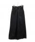 JOHN LAWRENCE SULLIVAN（ジョン ローレンス サリバン）の古着「JOHN LAWRENCE SULLIVAN　WOMENS RIGID DENIM WIDE PANTS  SKU: JLSW-01-S」｜ブラック