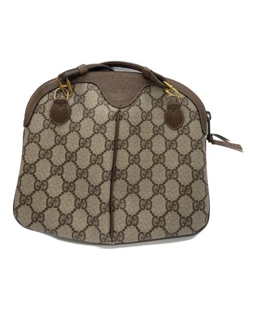 GUCCI（グッチ）GUCCI (グッチ) OLD GUCCI　ショルダーバッグ ブラウン×ベージュの古着・服飾アイテム