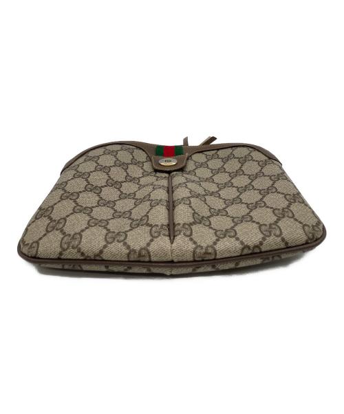 GUCCI（グッチ）GUCCI (グッチ) OLD GUCCI　ショルダーバッグ ブラウン×ベージュの古着・服飾アイテム