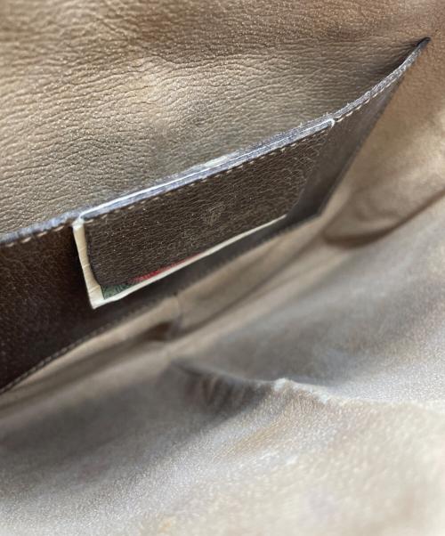 GUCCI（グッチ）GUCCI (グッチ) OLD GUCCI　ショルダーバッグ ブラウン×ベージュの古着・服飾アイテム