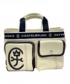 CASTELBAJACカステルバジャック）の古着「ハンドバッグ」｜ベージュ×ネイビー