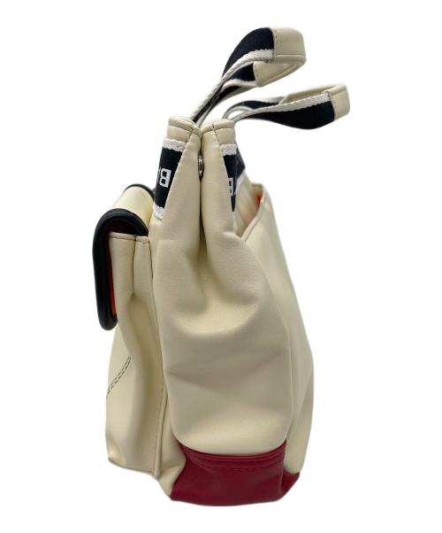 CASTELBAJAC（カステルバジャック）CASTELBAJAC (カステルバジャック) ハンドバッグ ベージュ×ネイビーの古着・服飾アイテム