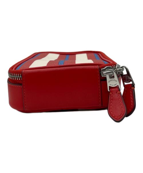 COACH（コーチ）COACH (コーチ) スタントン クロスボディ レッド×ブルーの古着・服飾アイテム