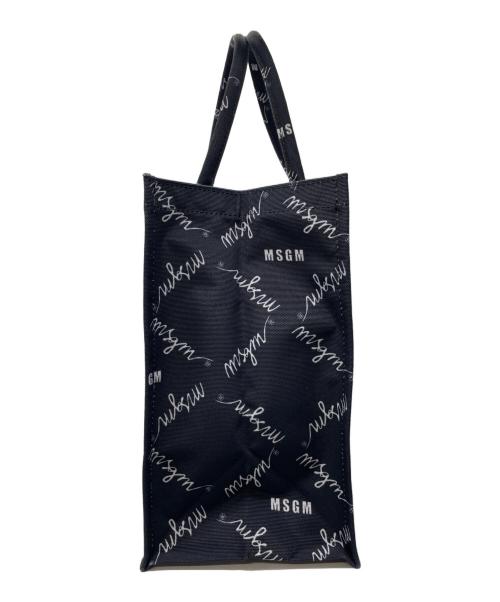 MSGM（エムエスジーエム）MSGM (エムエスジーエム) トートバッグ ブラック×ホワイトの古着・服飾アイテム