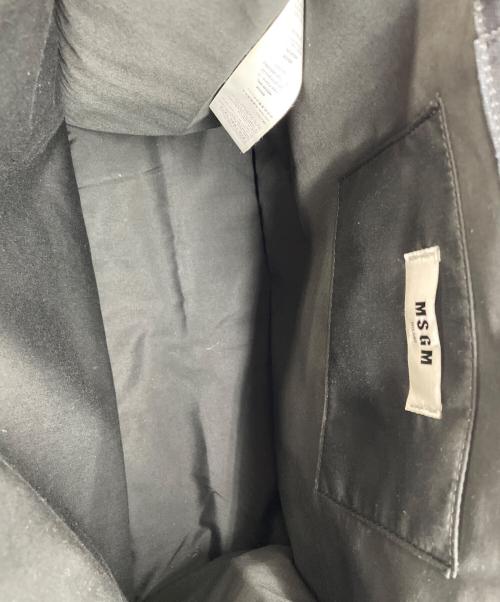 MSGM（エムエスジーエム）MSGM (エムエスジーエム) トートバッグ ブラック×ホワイトの古着・服飾アイテム