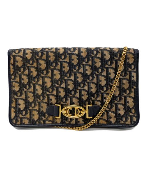 Christian Dior（クリスチャン ディオール）Christian Dior (クリスチャン ディオール) チェーンショルダーバッグ ブラック×ブラウンの古着・服飾アイテム