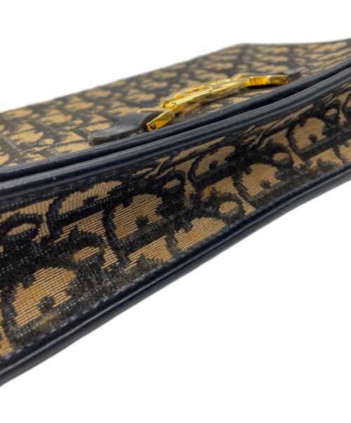 Christian Dior（クリスチャン ディオール）Christian Dior (クリスチャン ディオール) チェーンショルダーバッグ ブラック×ブラウンの古着・服飾アイテム