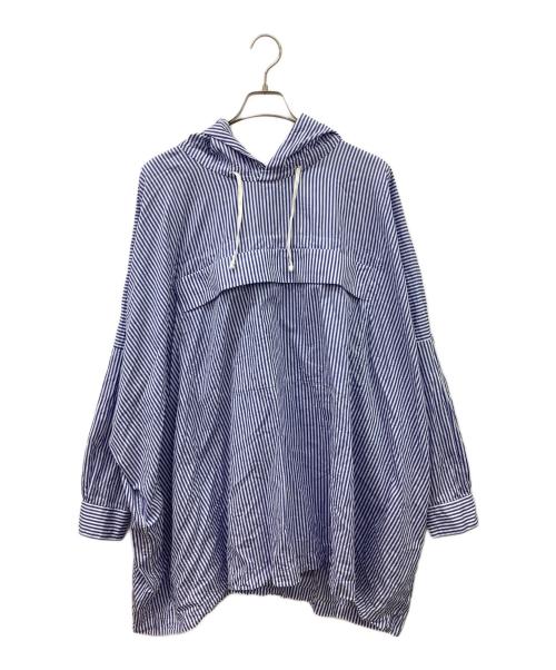 COMME des GARCONS SHIRT（コムデギャルソンシャツ）COMME des GARCONS SHIRT (コムデギャルソンシャツ) COMME des GARCONS SHIRT　アノラックパーカー ブルー×ホワイト サイズ:Lの古着・服飾アイテム