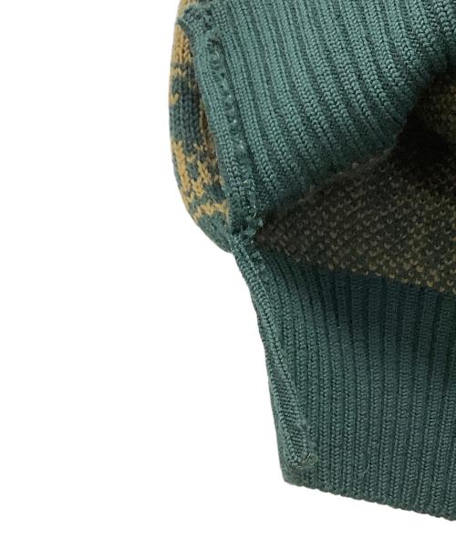 Christian Dior PREFA PORTER（クリスチャンディオールプレタポルテ）Christian Dior PREFA PORTER (クリスチャンディオールプレタポルテ) Christian Dior PREFA PORTER　ニットベスト グリーン×イエロー サイズ:Lの古着・服飾アイテム