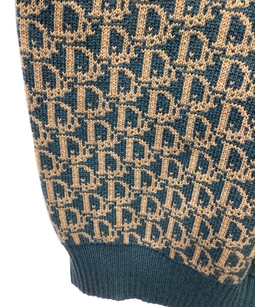 Christian Dior PREFA PORTER（クリスチャンディオールプレタポルテ）Christian Dior PREFA PORTER (クリスチャンディオールプレタポルテ) Christian Dior PREFA PORTER　ニットベスト グリーン×イエロー サイズ:Lの古着・服飾アイテム