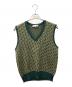 Christian Dior PREFA PORTER（クリスチャンディオールプレタポルテ）の古着「Christian Dior PREFA PORTER　ニットベスト」｜グリーン×イエロー