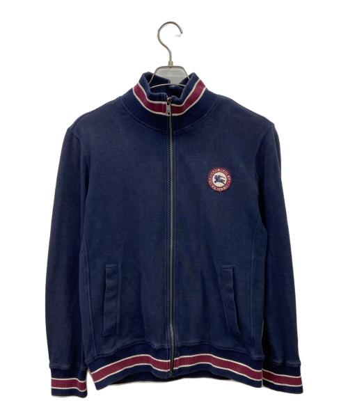 BURBERRY BLACK LABEL（バーバリーブラックレーベル）BURBERRY BLACK LABEL (バーバリーブラックレーベル) BURBERRY BLACK LABEL　ジップアップスウェット ネイビー×レッド サイズ:２の古着・服飾アイテム