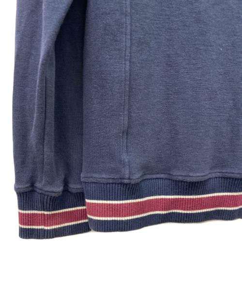 BURBERRY BLACK LABEL（バーバリーブラックレーベル）BURBERRY BLACK LABEL (バーバリーブラックレーベル) BURBERRY BLACK LABEL　ジップアップスウェット ネイビー×レッド サイズ:２の古着・服飾アイテム