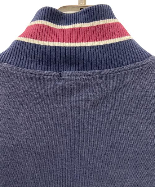 BURBERRY BLACK LABEL（バーバリーブラックレーベル）BURBERRY BLACK LABEL (バーバリーブラックレーベル) BURBERRY BLACK LABEL　ジップアップスウェット ネイビー×レッド サイズ:２の古着・服飾アイテム