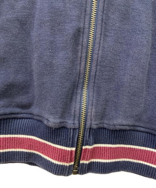 BURBERRY BLACK LABEL（バーバリーブラックレーベル）BURBERRY BLACK LABEL (バーバリーブラックレーベル) BURBERRY BLACK LABEL　ジップアップスウェット ネイビー×レッド サイズ:２の古着・服飾アイテム