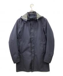 HERNO（ヘルノ）の古着「HERNO　ラミナーステンカラーコート」｜ネイビー