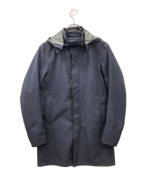 HERNO（ヘルノ）HERNO (ヘルノ) HERNO　ラミナーステンカラーコート ネイビー サイズ:48の古着・服飾アイテム
