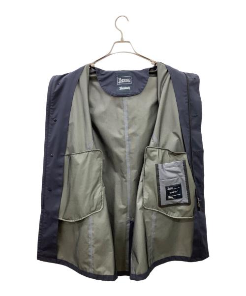 HERNO（ヘルノ）HERNO (ヘルノ) HERNO　ラミナーステンカラーコート ネイビー サイズ:48の古着・服飾アイテム