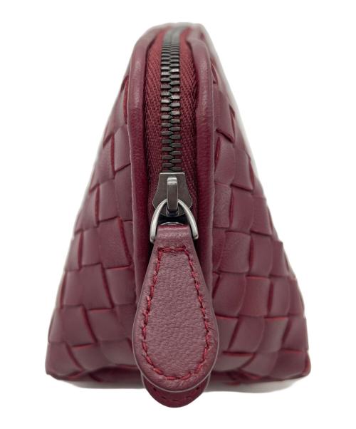BOTTEGA VENETA（ボッテガベネタ）BOTTEGA VENETA (ボッテガベネタ) BOTTEGA VENETA　イントレチェートレザーポーチ ボルドーの古着・服飾アイテム